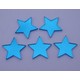 Stars - 3cm, Five Bright Blue Twinkle Mirrors